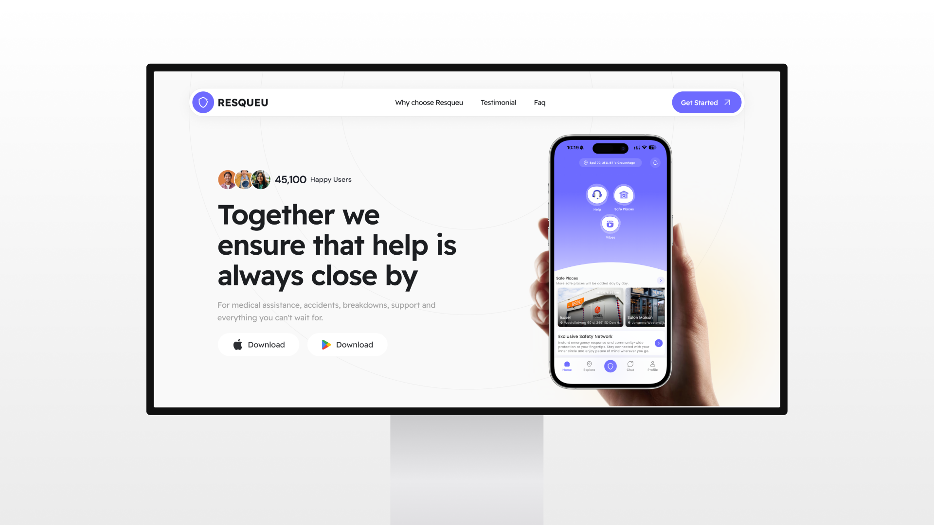 techneth resqueu-mobile-app-development
